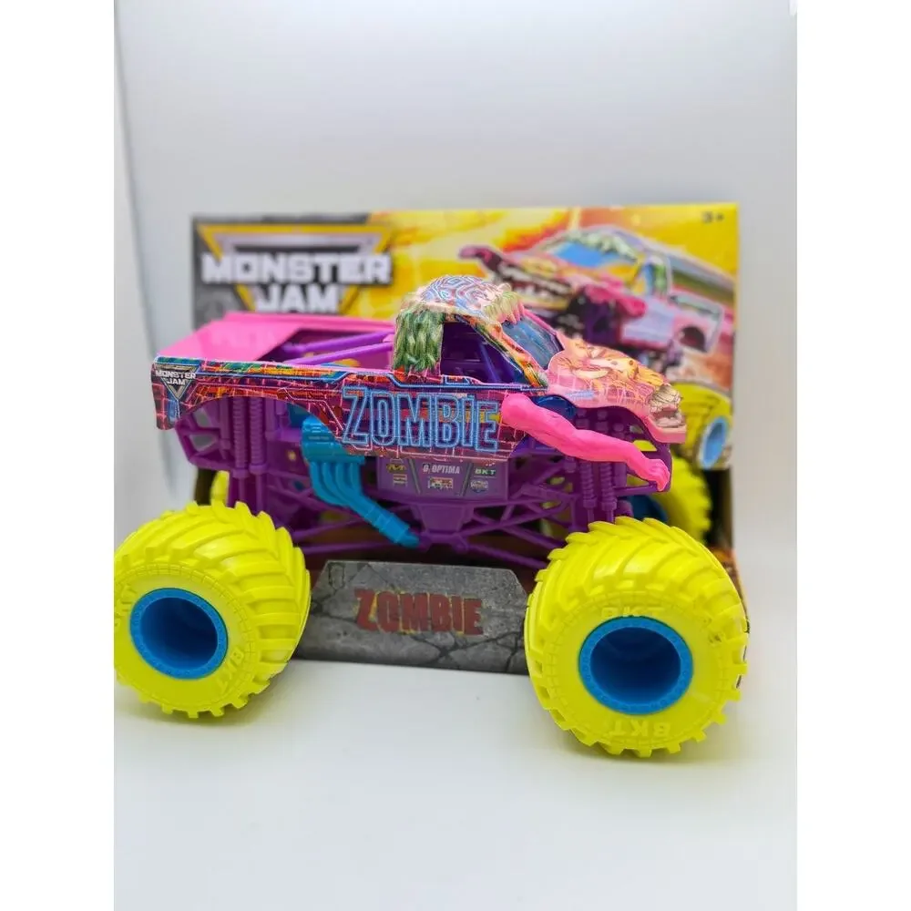 Monster Jam Zombie Monster Truck Series 28 Collectible With Bright Yellow Wheels
